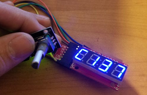 Sparkfun’s 7-Segment Serial Display with switch