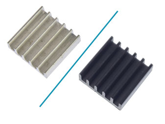 Aluminum 14x14x4mm Heat Sink with Adhesive