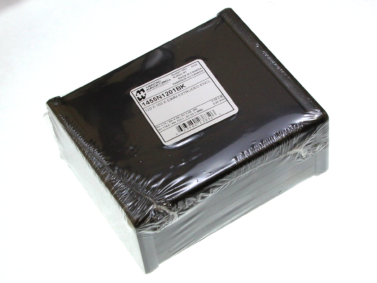 Aluminium Extruded Enclosure, Aluminium End Panels, Black - 120x103x53mm (4.7x4.1x2.1in)