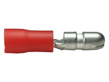 Crimp - Bullet Male, 22-18AWG, 0.157", Red, 25/pk