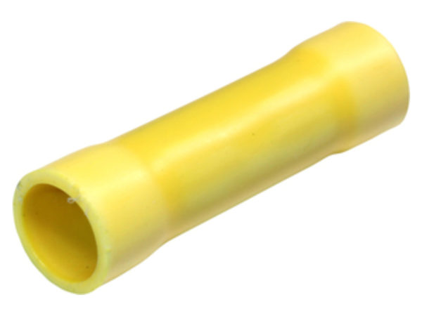 Crimp - Insulated Butt, 12-10AWG, Yellow, 25/pk