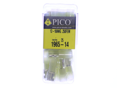 Crimp - Quick Connect Female, Insulated, 12-10AWG, 0.25" Tab, 25/pk