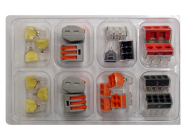 Mounting Kit - Push Wire Wall-Nut Assortment, 25/pk