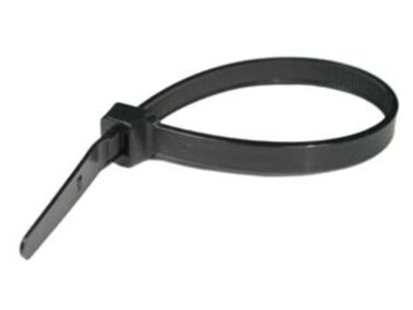 Cable Tie - 15" Length, Heavy Duty (120lb), Black, 25/pk