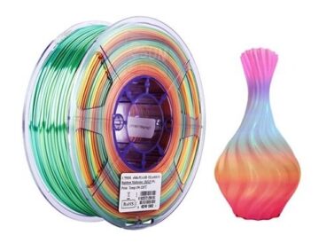 eSilk 1.75mm PLA Rainbow Filament - 1kg Spool