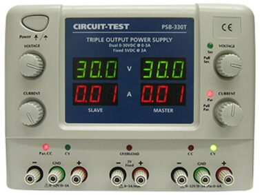 Bench Supply - Triple Output - 0-30VDC/3A & 5VDC/3A - Digital Display