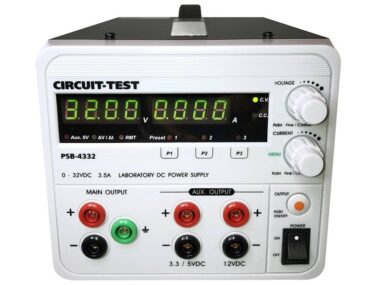 Bench Supply - Triple Output - 0-32VDC/3.5A - LCD Display, USB