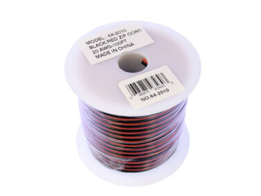 20AWG Blk/Red Zip Wire - 30M (100') Spool