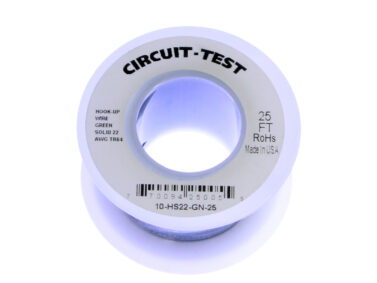 Wire, Solid 22AWG - Green, 7.6M (25')