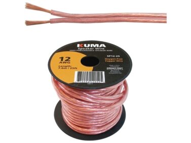 Speaker Wire - 12AWG, 7.6M (25') Spool