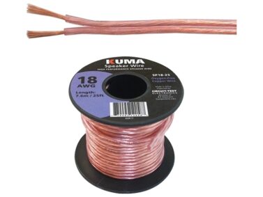 Wire, Speaker - 18AWG, 7.6M (25')