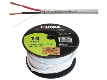 Speaker Wire, 2 Conductor - 14AWG, 30M (100') Spool