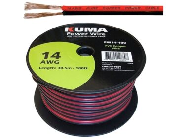 Low Voltage DC Power Cable, 14AWG - Red/Black, 30M (100')