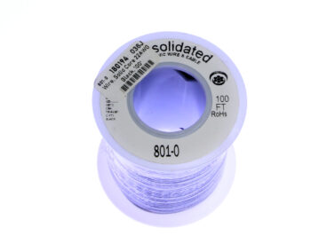 Wire, Solid Core 22AWG - Black, 30M (100')
