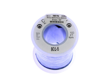 Wire, Solid Core 22AWG - Green, 30M (100')