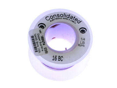 Copper Bus Wire - 16AWG, Bare, 1/4lb