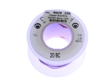 Copper Bus Wire - 20AWG, Bare, 1/4lb