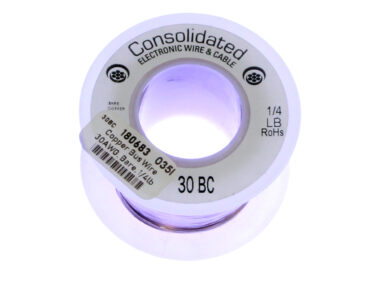 Copper Bus Wire - 30AWG, Bare, 1/4lb