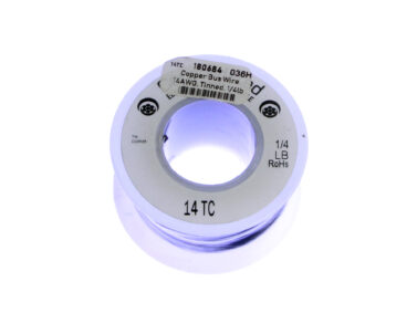 Copper Bus Wire - 14AWG, Tinned, 1/4lb