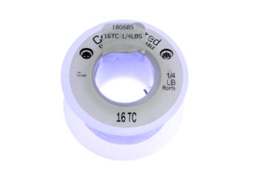 Copper Bus Wire - 16AWG, Tinned, 1/4lb