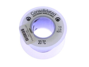Copper Bus Wire - 20AWG, Tinned, 1/4lb