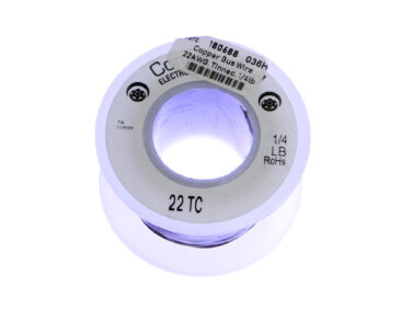 Copper Bus Wire - 22AWG, Tinned, 1/4lb