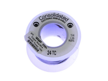 Copper Bus Wire - 24AWG, Tinned, 1/4lb