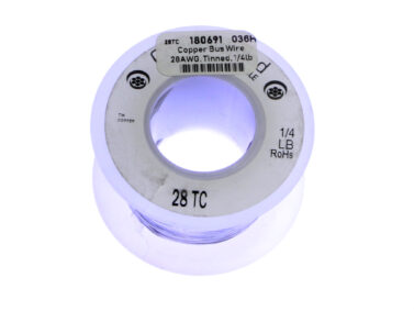 Copper Bus Wire - 28AWG, Tinned, 1/4lb