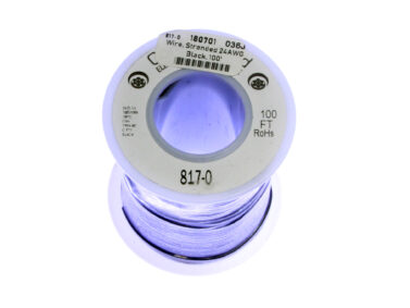 Wire, Stranded 24AWG - Black, 30M (100')