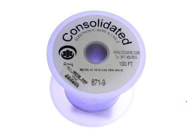 Wire, Stranded 20AWG 600V, 105°C - White, 30M (100') (10x30)
