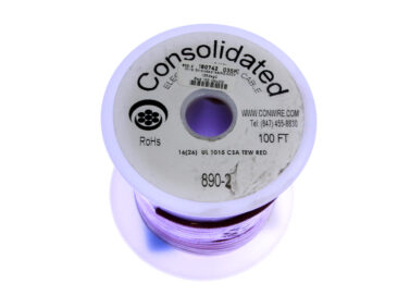 Wire, Stranded 16AWG 600V, 105°C - Red, 30M (100') (26x30)