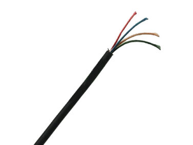 1.5mm 4C Earphone Cable - Black, /M