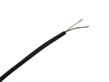 1.5mm 2C Earphone Cable - Black, /M