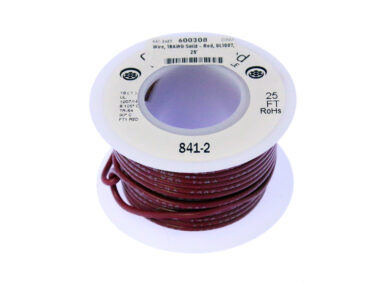 Wire, 18AWG Solid - Red, 7.6M (25')