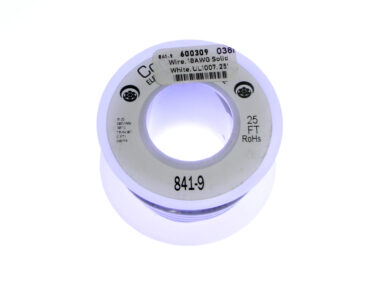 Wire, 18AWG Solid - White, 7.6M (25')
