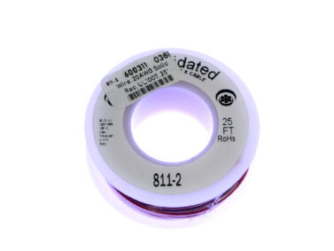Wire, 20AWG Solid - Red, 7.6M (25')