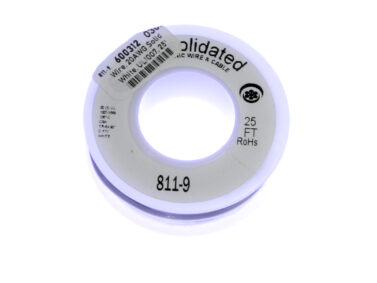 Wire, 20AWG Solid - White, 7.6M (25')