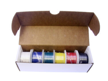 Hookup Wire Kit, Solid 22AWG - 7.6M (25') x6
