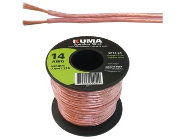 Speaker Wire, 14AWG 7.6M (25')