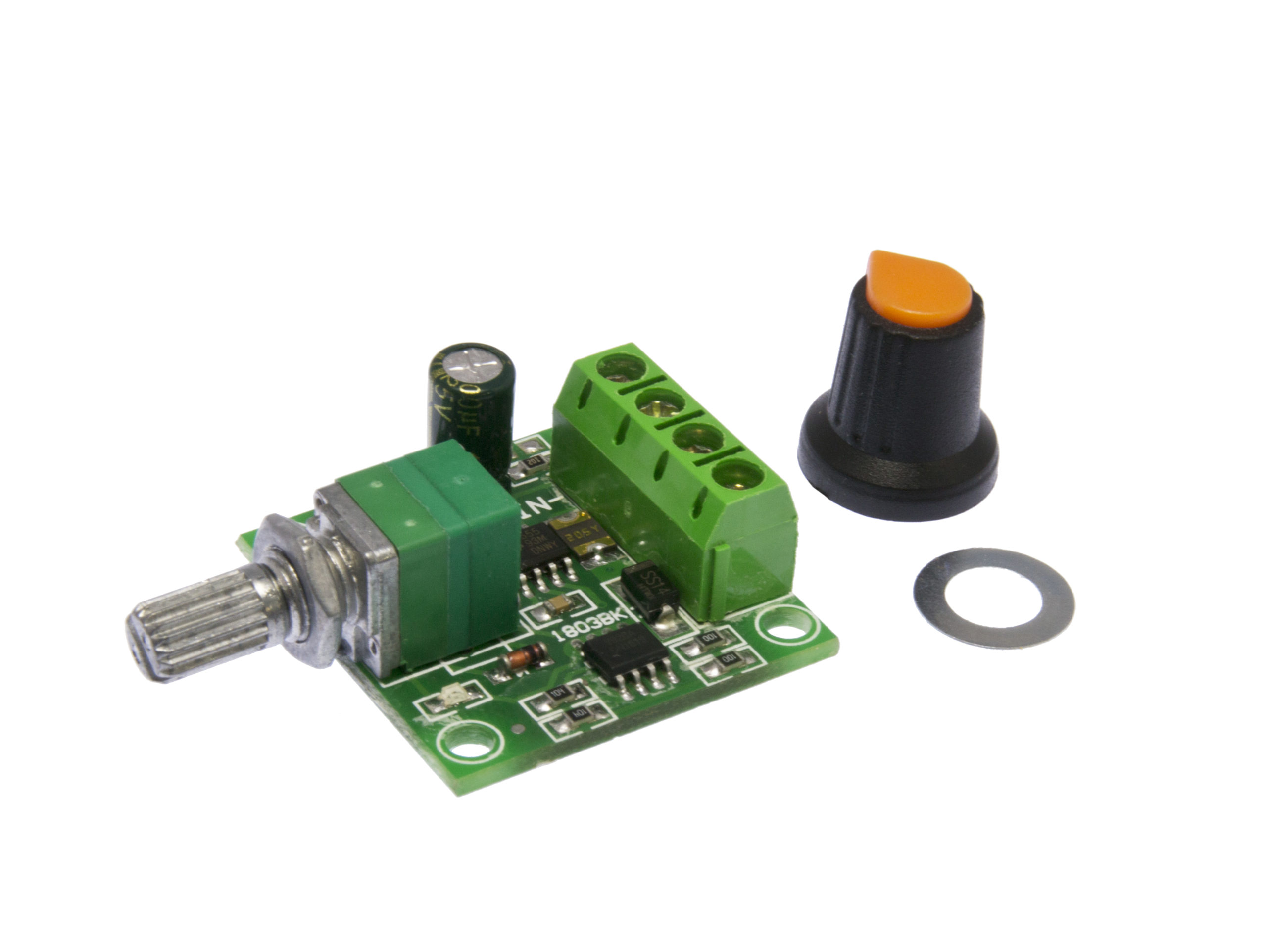 Mini DC 2A Motor PWM Speed Controller Switch 1.8V-15V with insulator mount 