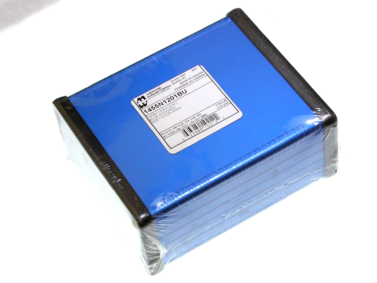 Aluminium Extruded Enclosure, Aluminium End Panels, Blue - 120x103x53mm (4.7x4.1x2.1in)