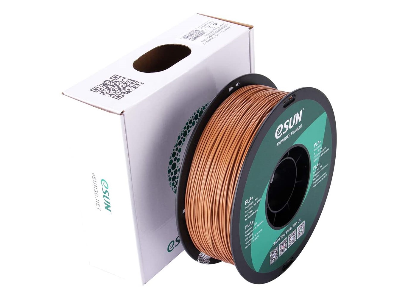 eSun eSilk PLA filament copper 1kg 