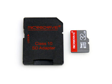32GB MicroSD Card with Adapter