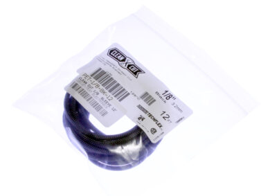 Braided Wrap Sleeving, Clean Cut - Black, 1/8"w x 4M (12')
