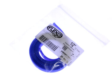 Braided Wrap Sleeving 1/2"W x 2.1M (7'), Neon Blue