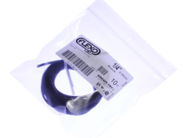 Braided Wrap Sleeving 1/4"W x 3M (10'), Black