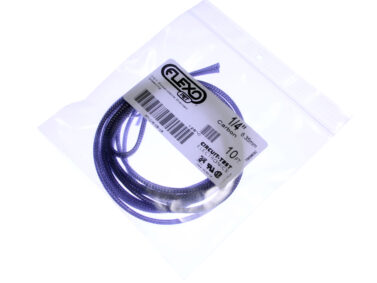 Braided Wrap Sleeving 1/4"W x 3M (10'), Carbon