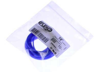 Braided Wrap Sleeving 1/4"W x 3M (10'), Neon Blue