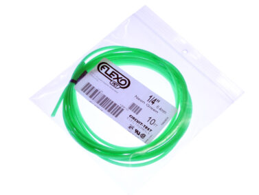 Braided Wrap Sleeving 1/4"W x 3M (10'), Neon Green