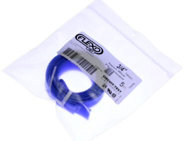 Braided Wrap Sleeving 3/4"W x 1.5M (5'), Neon Blue